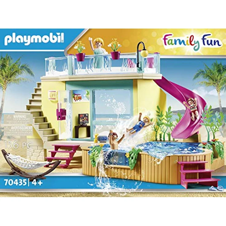 PLAYMOBIL 70435 - Family Fun Bungalow mit Pool – Bild 3