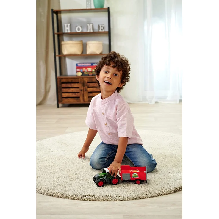 Dickie Toys Fendt Traktor mit Anhänger (26 cm) - Traktor-Spielzeug – Bild 6