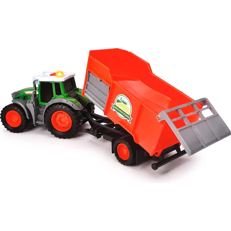 Dickie Toys Fendt Traktor mit Anhänger (26 cm) - Traktor-Spielzeug – Bild 3