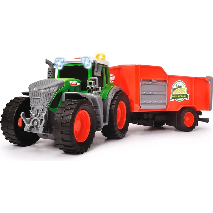 Dickie Toys Fendt Traktor mit Anhänger (26 cm) - Traktor-Spielzeug – Bild 2
