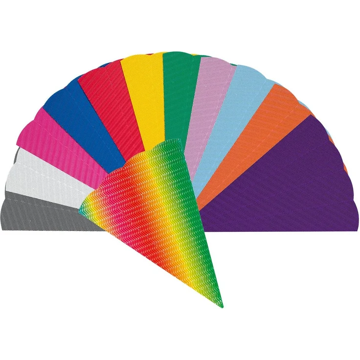 Folia Paper Schultütenrohling aus 3D Wellpappe Orange 68cm – Bild 2