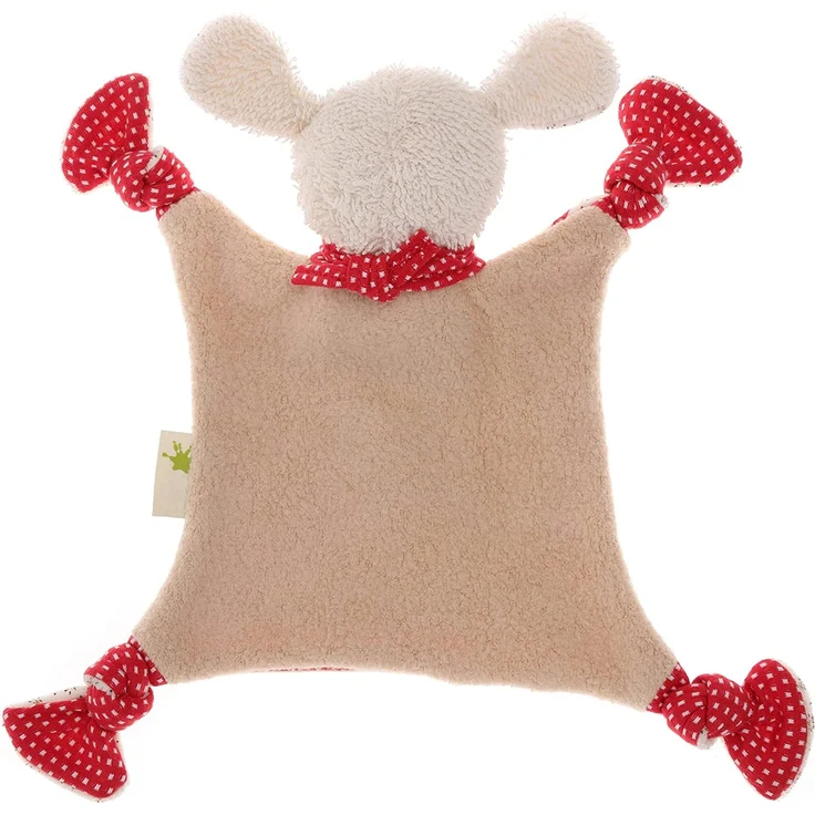 sigikid, Mädchen, Schnuffeltuch Organic Collection, Schaf, Rot/Weiß, 40862 – Bild 4