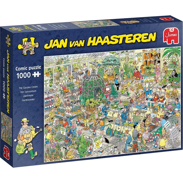 Jumbo 19066 Puzzle Jan Van Haasteren Garden Center, 1000 Teile, Multi