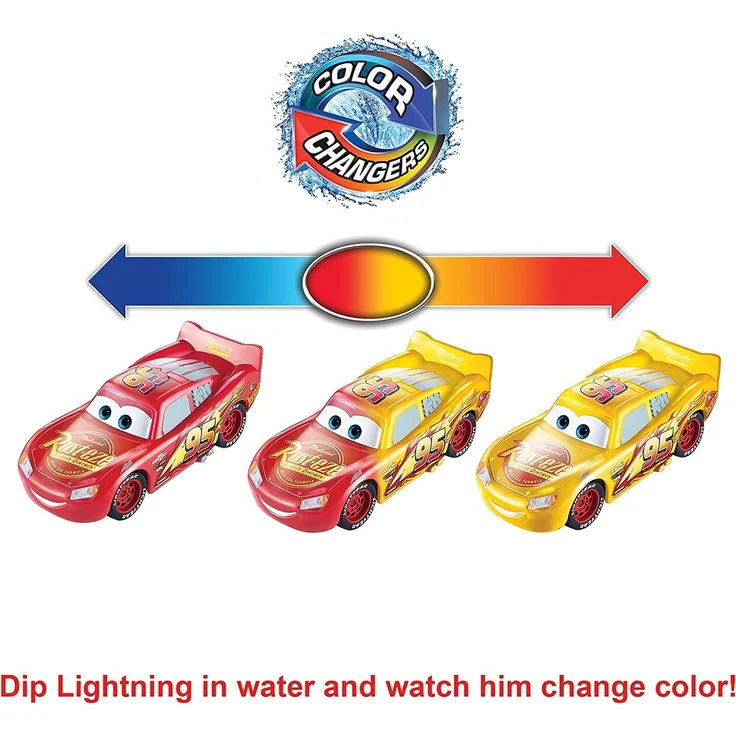 Mattel Disney Pixar Cars Farbwechsel Lightning McQueen – Bild 3