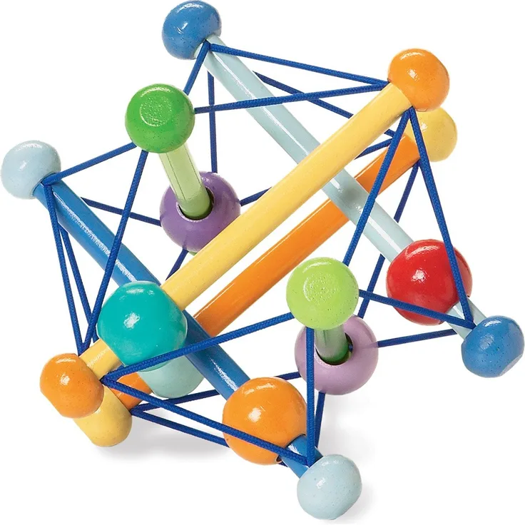 Manhattan Toy Skwish Colour Burst Rassel und Beiß-Greif-Aktivitätsspielzeug