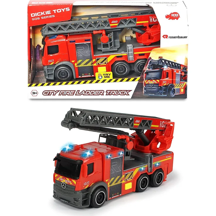 Dickie SOS fire brigade with ladder St. / Lg. 371-4011