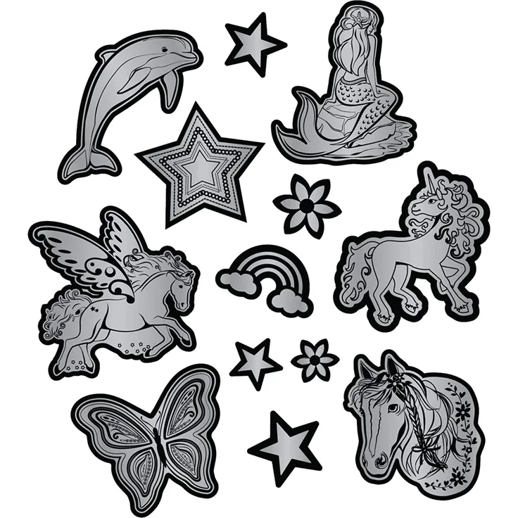 Step by Step Reflektierendes Sticker-Set "Silber"
