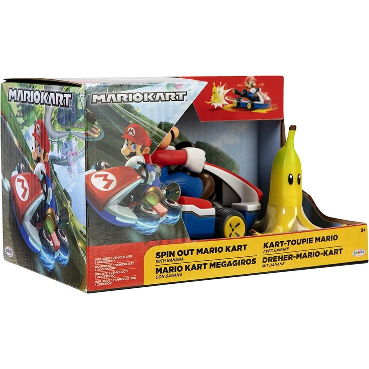 Nintendo Super Mario Kart Mario Spin-Out Racer, 6 cm – Bild 8