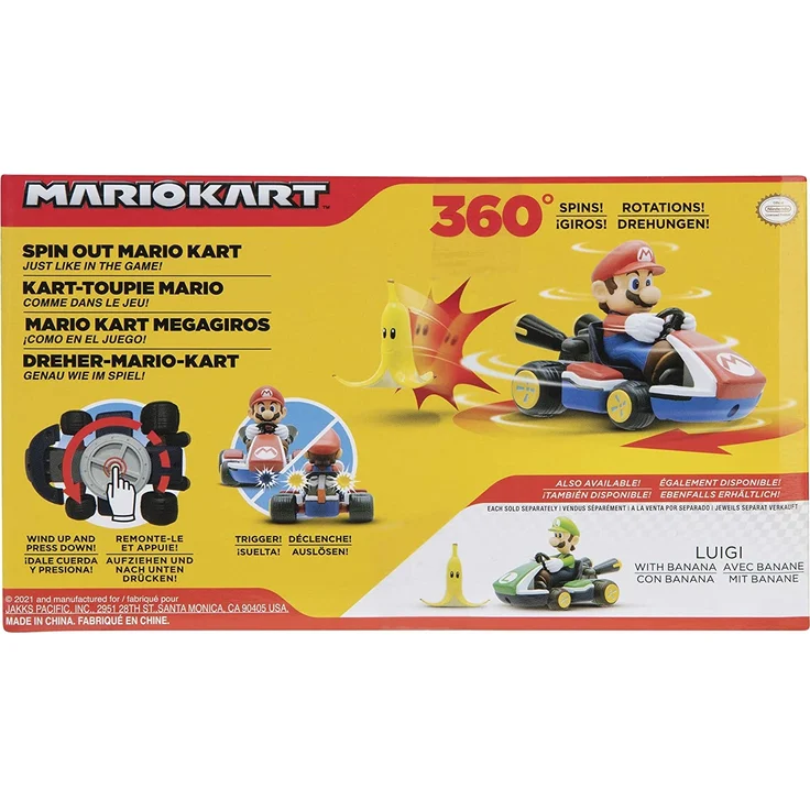 Nintendo Super Mario Kart Mario Spin-Out Racer, 6 cm – Bild 7