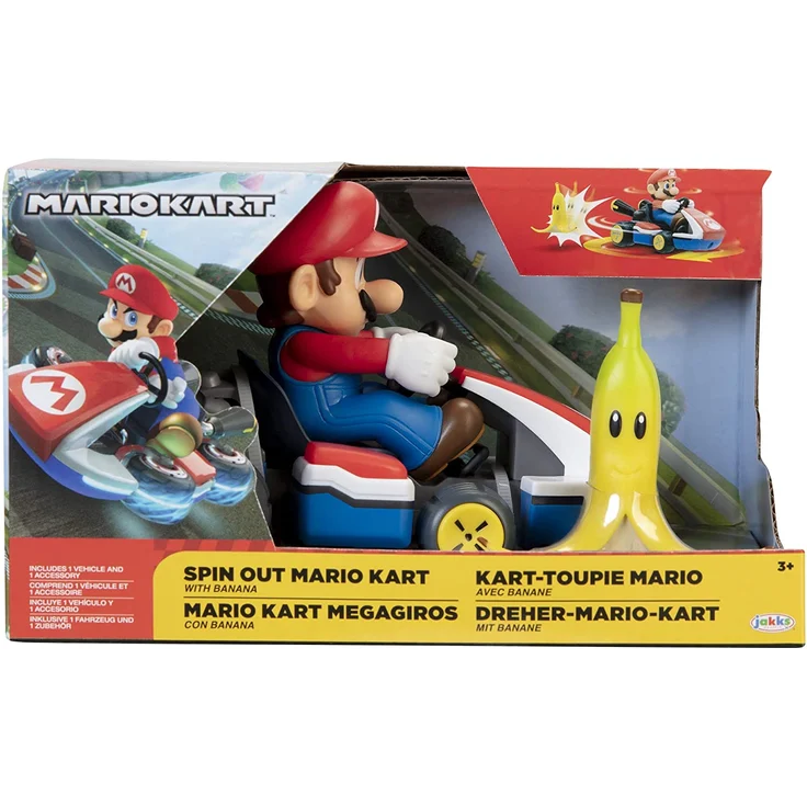 Nintendo Super Mario Kart Mario Spin-Out Racer, 6 cm – Bild 6