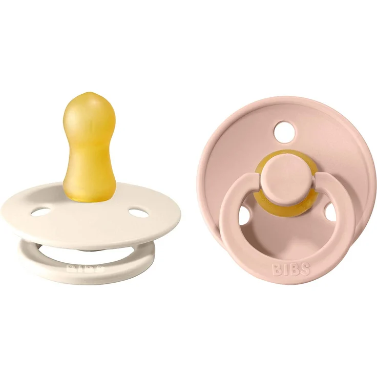 Bibs BIBS 2-PACK BLUSH & IVORY S Hevea rubber soother – Bild 1