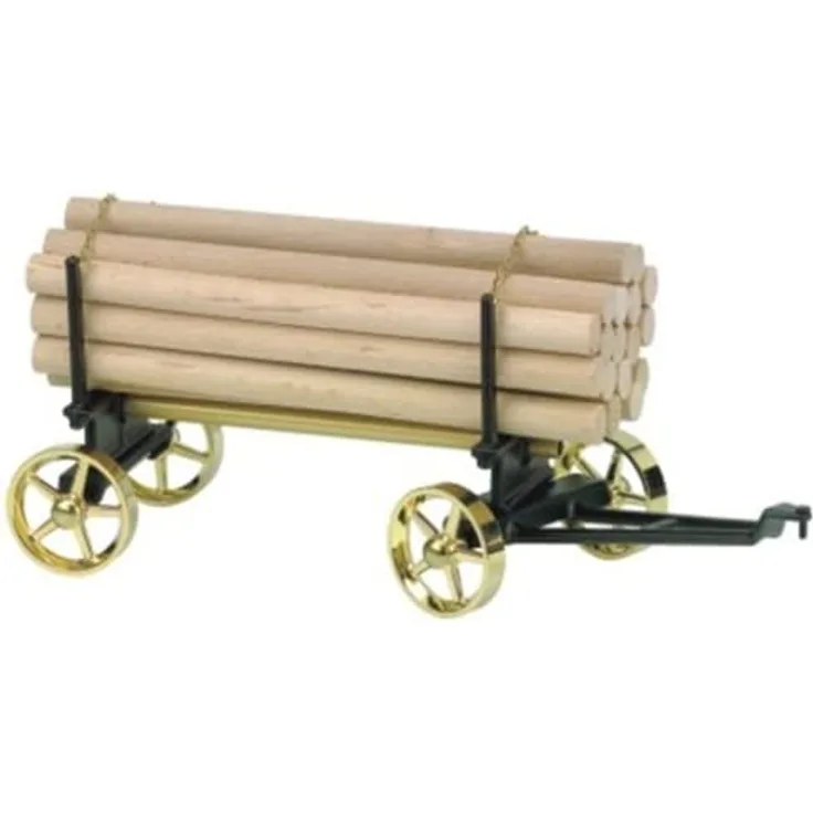 Wilesco 00426 Langholzwagen A426 schwarz/messing