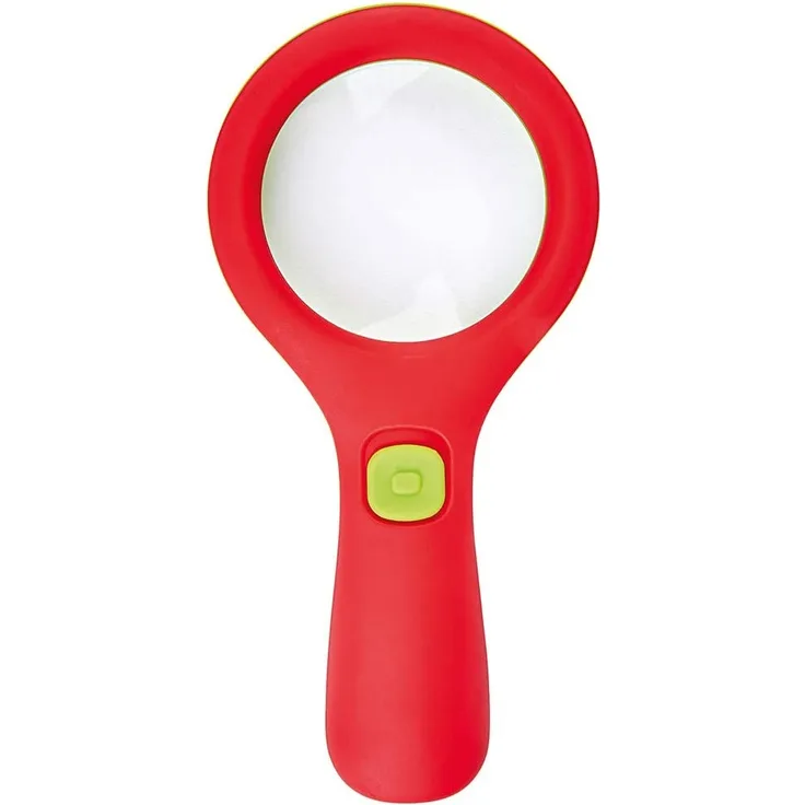 moses. 16124 Krabbelkäfer Lichtlupe | Lupe mit Licht für Kinder ab 3 Jahren | Mit 3 LEDs, Rot und Grün
