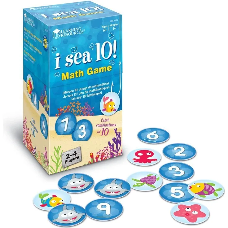 Learning Resources I Sea 10! Wer findet "Meer" Zehner? Mathespiel,