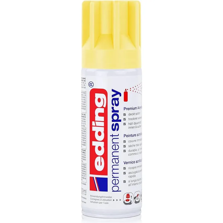EDDING Permanent Spray 5200 pastellgelb seidenmatt 200ml