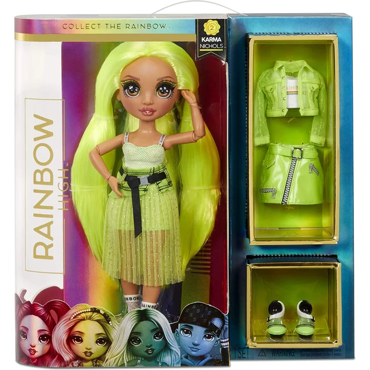 Rainbow High Fashion Doll- Karma Nichols (Neon) – Bild 2