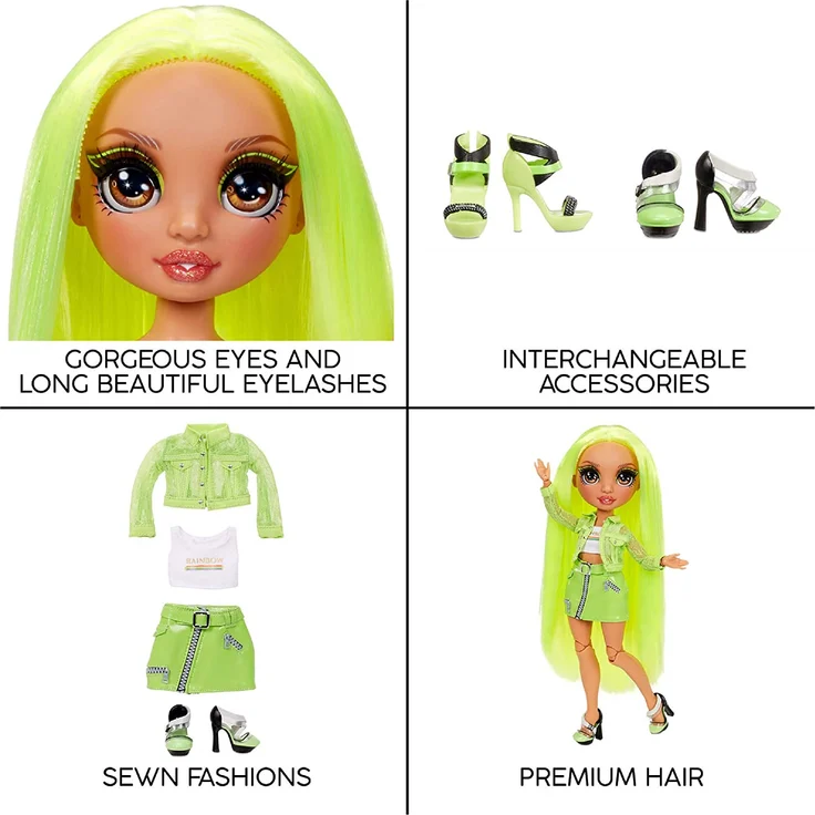 Rainbow High Fashion Doll- Karma Nichols (Neon) – Bild 5