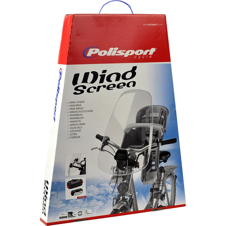 Polisport Kinder Guppy Windschild, transparent, 10 x 3 x 8 cm – Bild 4