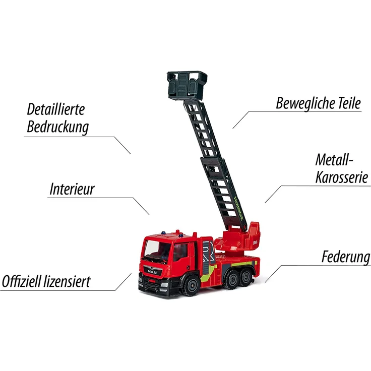 Majorette 212057181Q07 S. O. S. MAN TGS Rosenbauer Feuerwehr – Bild 5