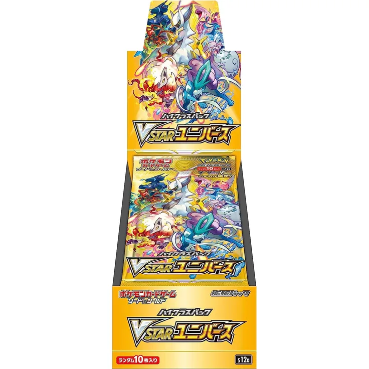 VSTAR Universe Display s12a Pokemon Japanisch, 10x Booster, zufällige Auswahl