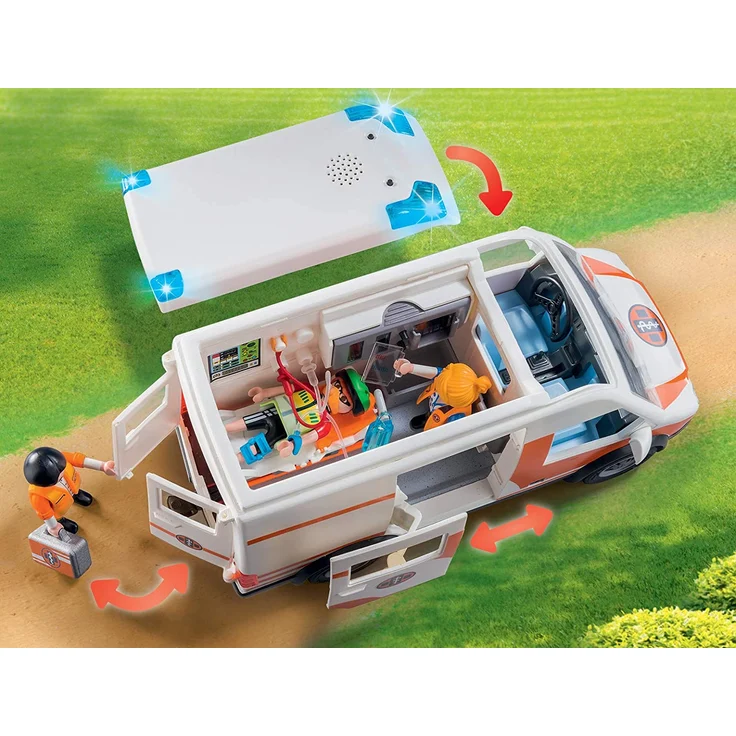 PLAYMOBIL® City Life Rettungswagen mit Licht und Sound – Bild 5