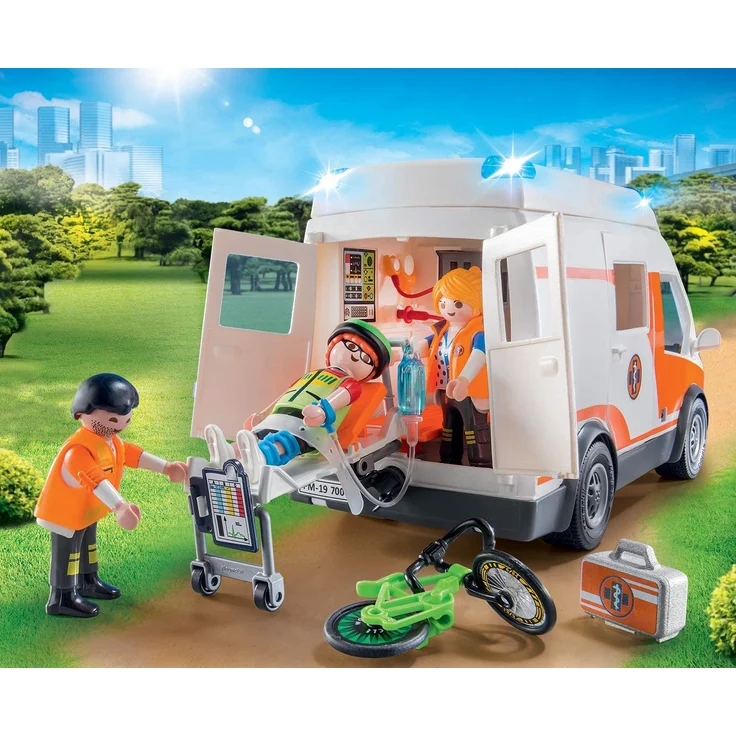 PLAYMOBIL® City Life Rettungswagen mit Licht und Sound – Bild 4