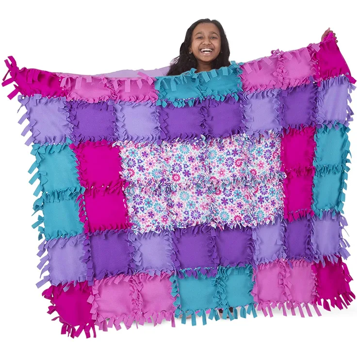 Melissa & Doug 18561 Habichselbstgemacht-GeblümterVliesquilt, Sonstiges Material, Mehrfarbig