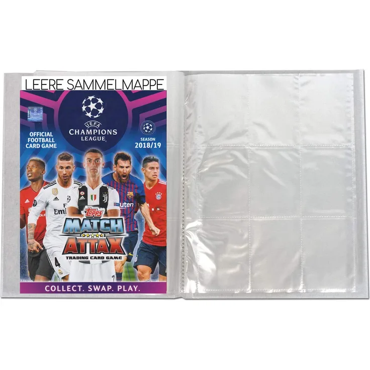 Topps - Champions League 2018/19 - Trading Cards - 1 leere Sammelmappe- Deutsch