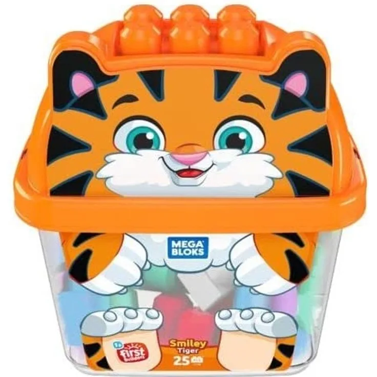 Mega Bloks GFH49 - Tiger Bausteinbox, 25 Teile
