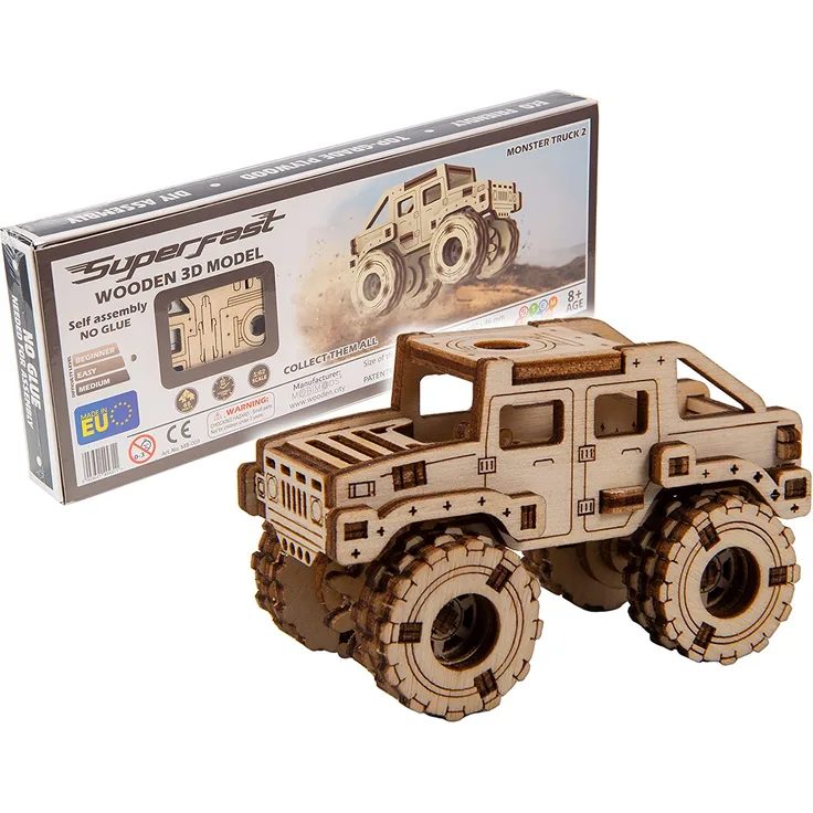Mobimods WoodenCity Monster Truck Hummer