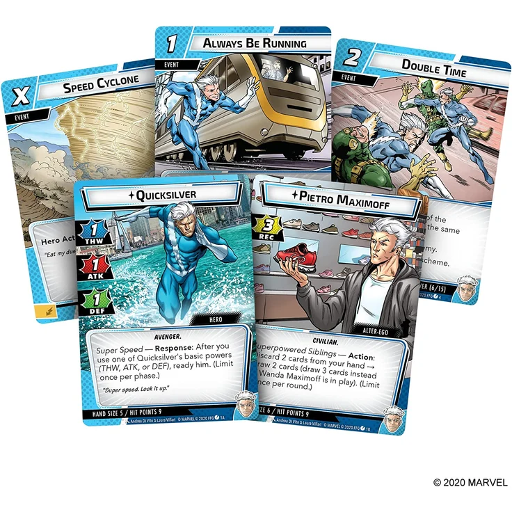 Fantasy Flight Games - Marvel Champions: Hero Pack: Quicksilver - Kartenspiel – Bild 3