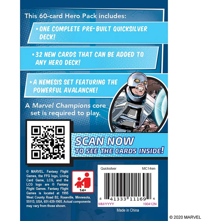 Fantasy Flight Games - Marvel Champions: Hero Pack: Quicksilver - Kartenspiel – Bild 2