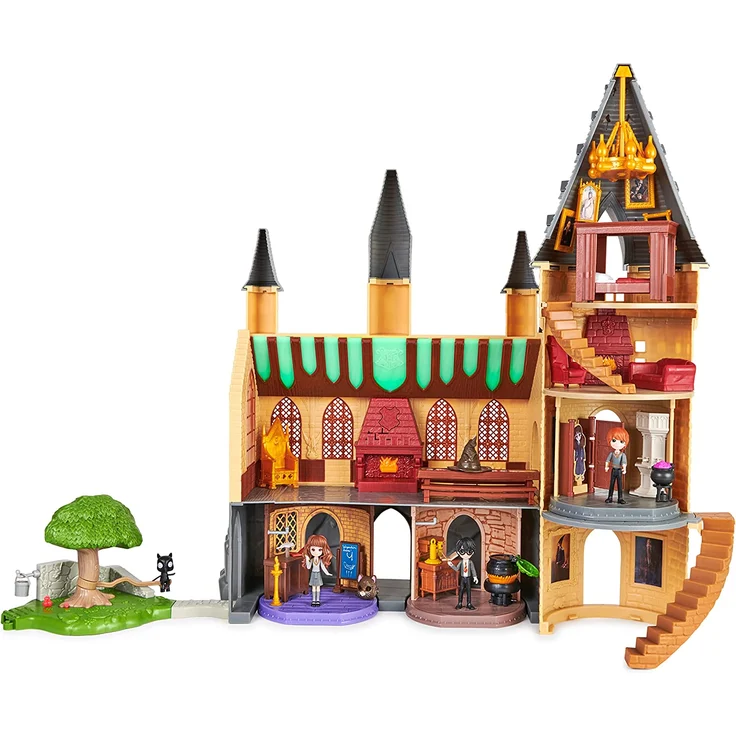 Wizarding World Harry Potter - Hogwarts Schloss Deluxe Spielset mit Licht und Sound sowie 3 Klassenzimmer-Spielsets, 3 Sammelfiguren und 22 Zubehörteilen – Bild 8