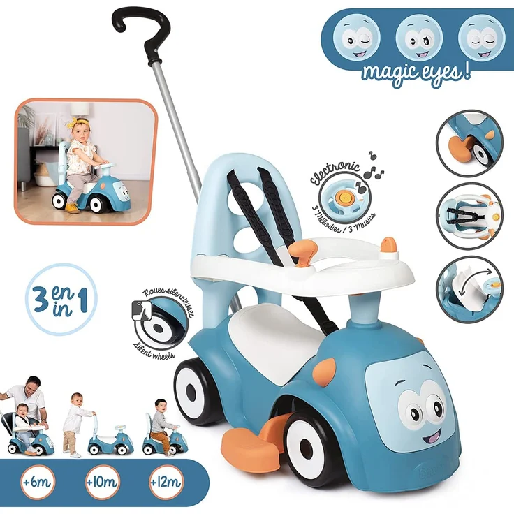 Maestro 4in1 blue Smoby ride-on car – Bild 2