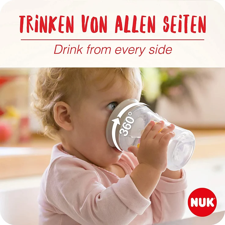 NUK 230 ml non-spill cup Evolution Magic Cup 360 Mickey Mouse gray 255425 Nuk – Bild 2