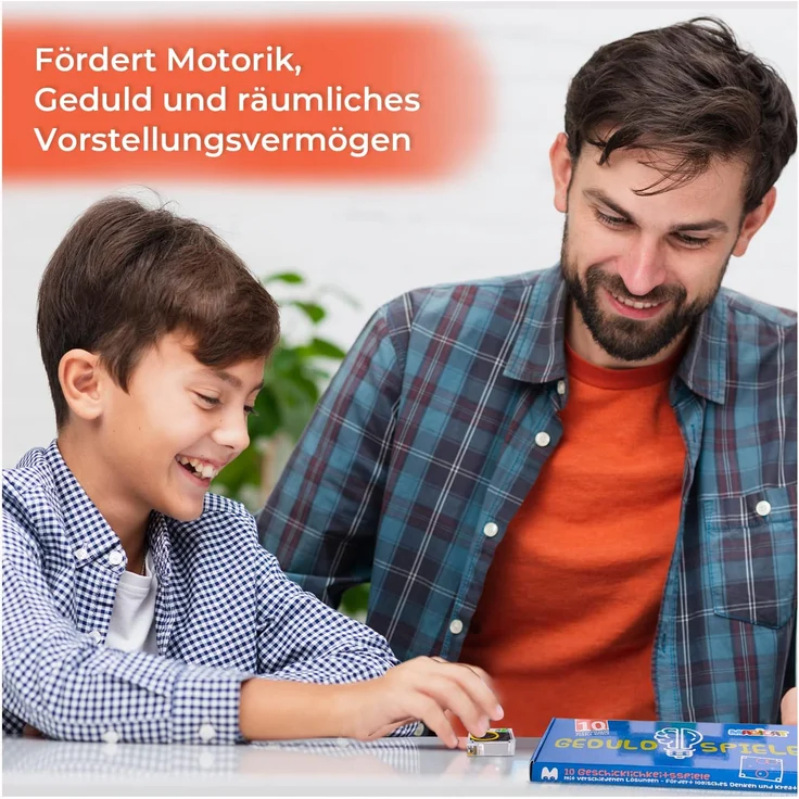 Magicat Premium Geduldspiele Set, 10 Knobelspiele, Geschenk für Kindergeburtstag, Mini Spiele, Mitgebsel nach Einer Kinderparty – Bild 7