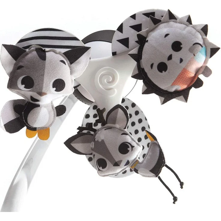 Tiny Love Baby-Mobile, Take Along Musik-Mobile für unterwegs und zuhause, Baby-Spieluhr ab der Geburt (0M+) lässt sich einfach an Babyschale und Kinderwagen befestigen, Magical Tales black & white – Bild 4