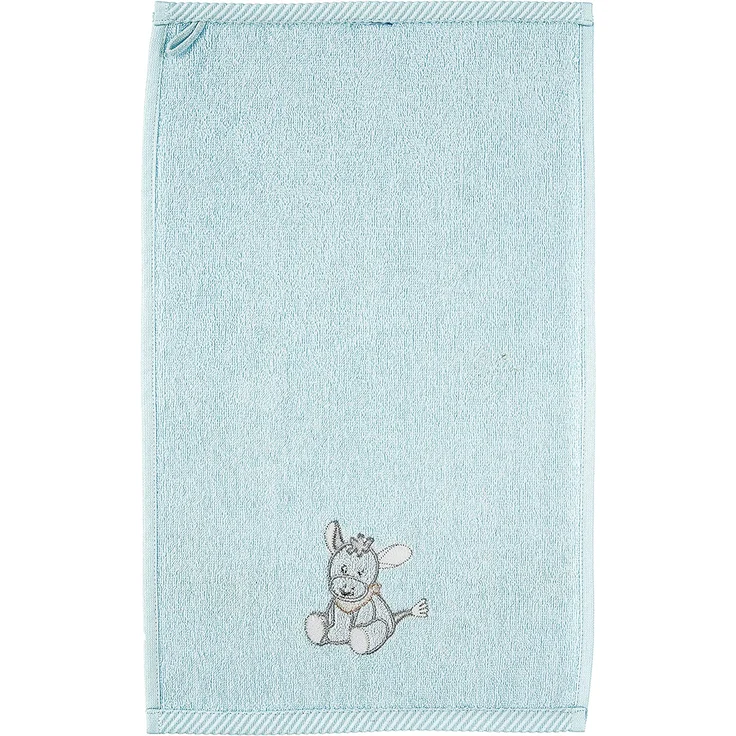 Sterntaler Kinderhandtuch Esel Emmi, Alter: ab 0 Monate, 50 x 30 cm, Hellblau – Bild 3