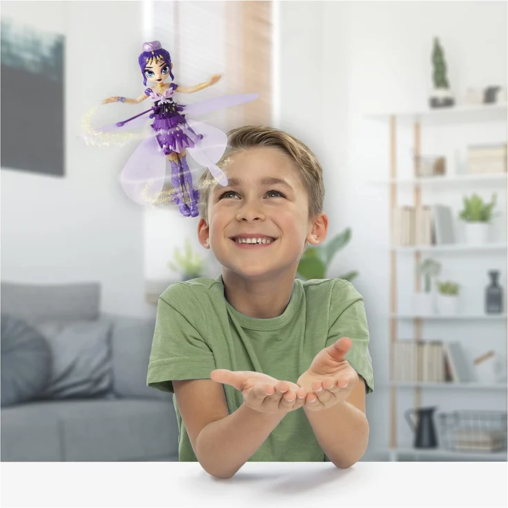 Spin Master Hatchimals Pixies 'Crystal Flyers' fliegende Feen-Puppe, Violet Onyx, ab 6 Jahren, lila – Bild 9