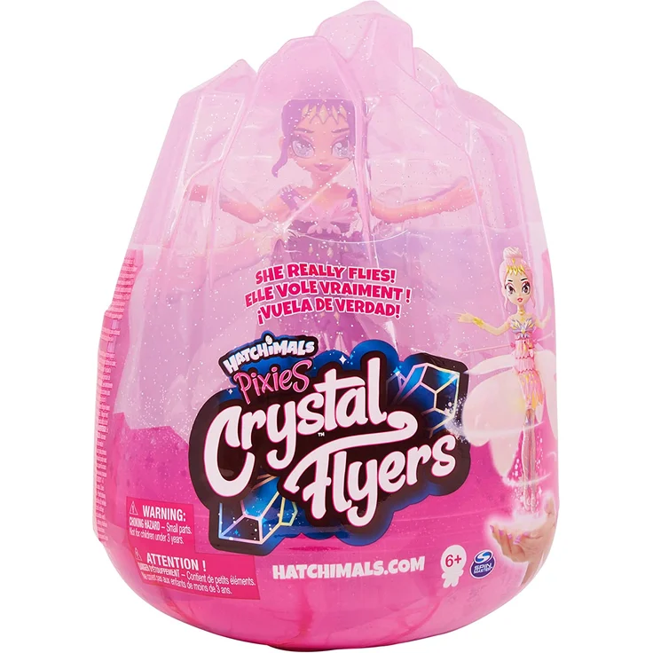 Spin Master Hatchimals Pixies 'Crystal Flyers' fliegende Feen-Puppe, Violet Onyx, ab 6 Jahren, lila – Bild 4