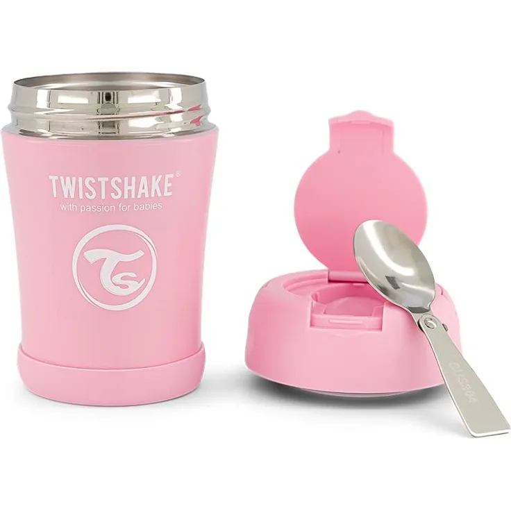 Twistshake Insulated Food Container 350ml (4 Farben) Pastel Pink