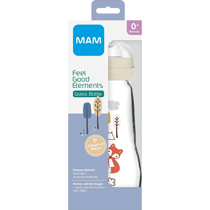 MAM Feel Good Glass Bottle Elements 260ml uni – Bild 2