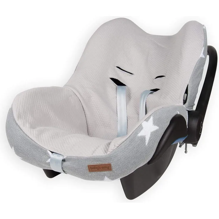 Baby's Only 915595 Bezug für Babyschale 0+ Stern grau / weiss