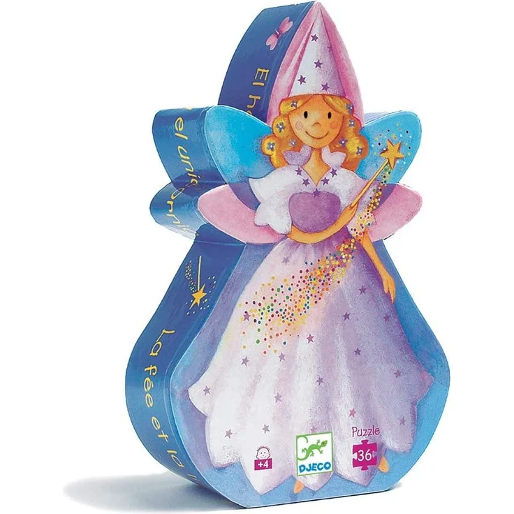 Formen Puzzle: The fairy and the unicorn - 36 Stk. * – Bild 1