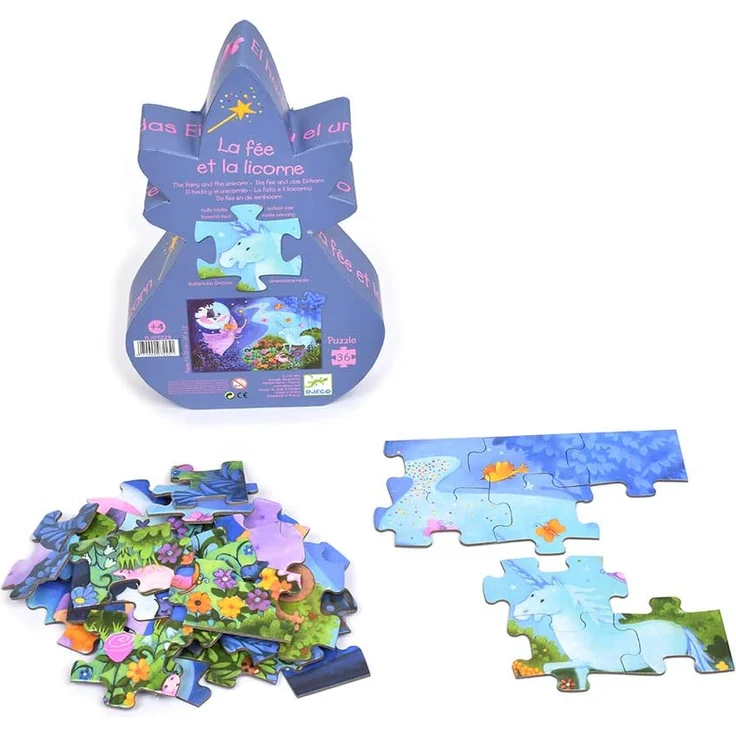 Formen Puzzle: The fairy and the unicorn - 36 Stk. * – Bild 7