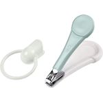 BÉABA - Nagelknipser für Babys und Kinder - Nagel-Pflege und Maniküre - Breiter und Ergonomischer Griff – Blau