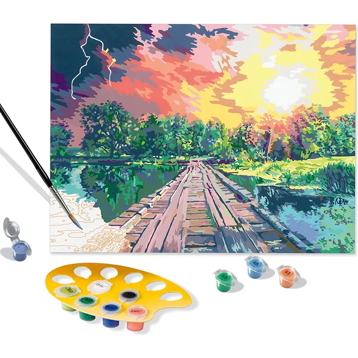 Ravensburger 20279 - CreArt, Malen nach Zahlen, Magical Light, 40x30cm, Malset