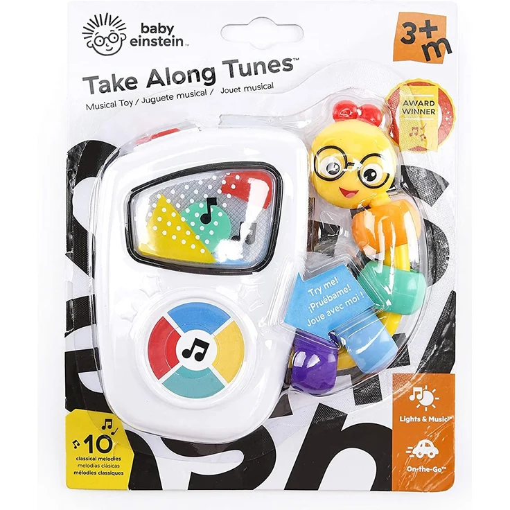 Baby Einstein leicht greifbares Musikspielzeug für unterwegs, mit Lichtern, 10 Melodien und Lautstärkeregler, ab 3 Monaten – Bild 13