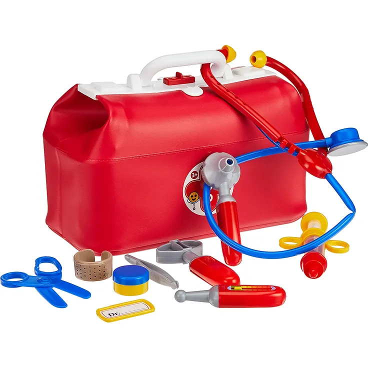 Theo Klein 4647 4647-Arzttasche mit viel Zubehör, Spielzeug, Rot – Bild 2