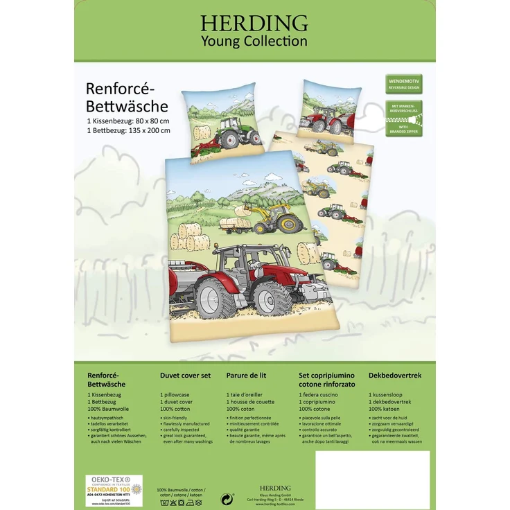 Herding Bettwäsche Young Collection Traktor, 135 x 200 cm – Bild 7